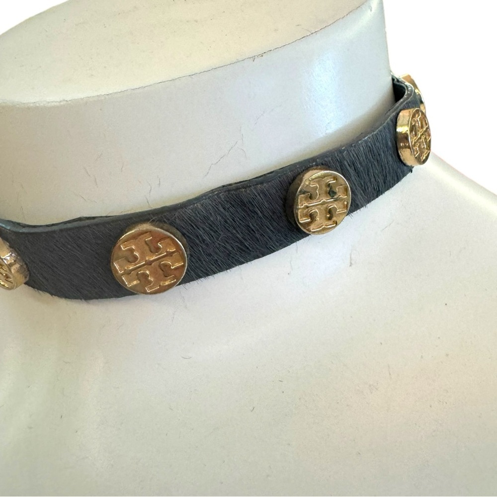 Tory Burch Calf Hair Choker Necklace or Double Wrap Bracelet - Picture 3 of 4